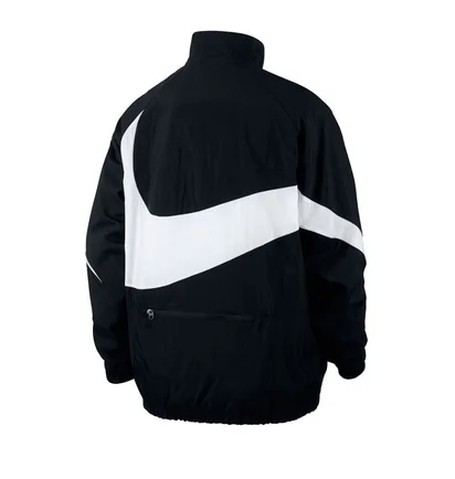Nike NSW Swoosh Woven Halfzip Jacket (Schwarz / Weiß)