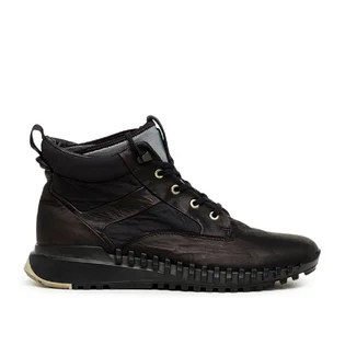Stone Island Garment Dyed Leather Exostrike Boot (Schwarz)