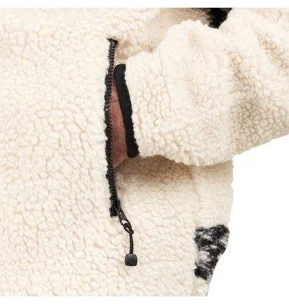Stüssy Venus Jacquard Sherpa Jacket (Weiß)