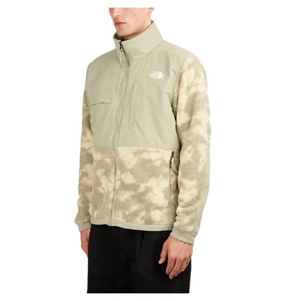 The North Face Printed Denali 2 Fleece Jacket (Beige / Grün)