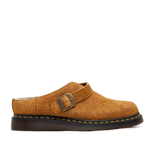 Dr. Martens Isham Faux Shearling Lined Suede Mules (Braun)