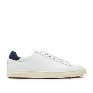 Clae Bradley Essentials White Leather (Weiss / Navy)