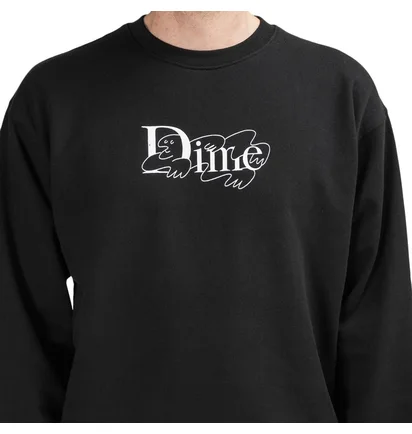 Dime Chilling Classic Logo Crewneck (Schwarz)