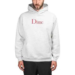 Dime Classic Logo Hoodie (Grau / Rot)