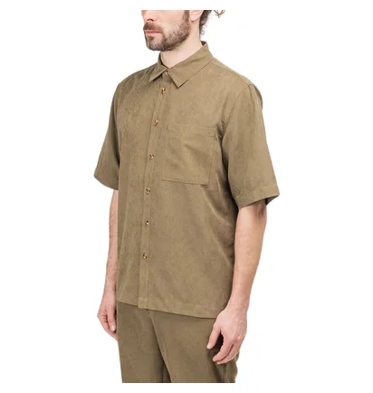 Han Kjobenhavn Boxy Short Sleeve Shirt (Braun)