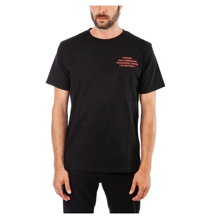 Han Kjobenhavn Casual Black Backprint Artwork T-Shirt (Schwarz)
