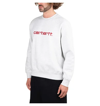 Carhartt WIP Carhartt Sweatshirt (Grau / Rot)