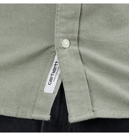 Carhartt WIP L/S Madison Fine Cord Shirt (Hellgrün)