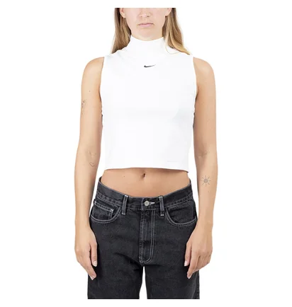 Nike Sportswear WMNS Essentials Mock Top (Weiß / Schwarz)