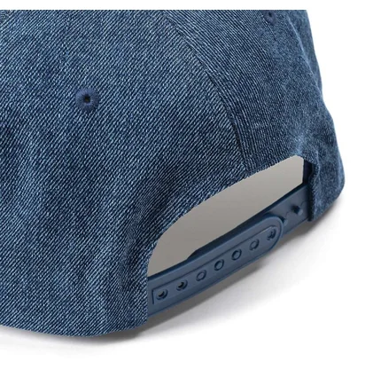 Pleasures Core Logo Denim Snapback (Blau)