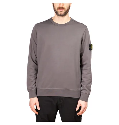 Stone Island Garment Dyed Crew Sweat (Dunkelgrau)