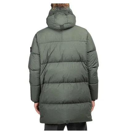 Stone Island Garment Dyed Crinkle Reps NY Down Jacket (Dunkelgrün)