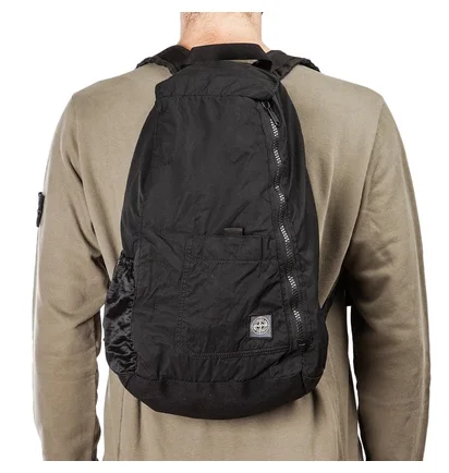 Stone Island GD Compact Nylon Backpack (Schwarz)