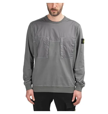 Stone Island Nylon Front Sweatshirt (Anthrazit)