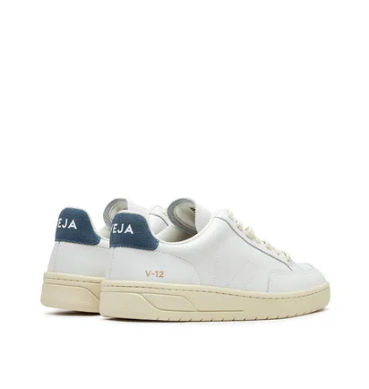 Veja WMNS V-12 Stitch O.T. Leather (Weiß / Blau)