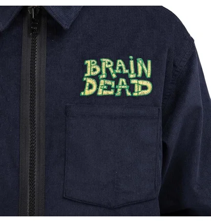 Brain Dead Mushroom Corduroy Jacket (Navy)