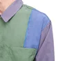 Brain Dead Paneled Stripe Poplin Shirt (Multi)
