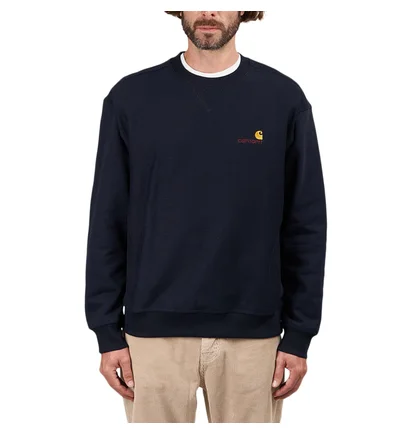Carhartt WIP American Script Sweatshirt (Navy)
