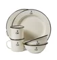 Pendleton Camp Enamelware Dishes (Weiß)