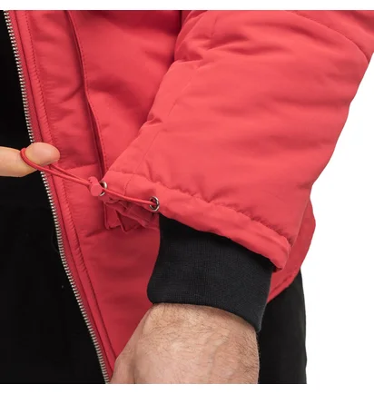 Polythene* Optics Puffa Coat (Rot)