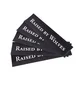 Raised by Wolves Logotype Stickers (5 Pack) (Schwarz)