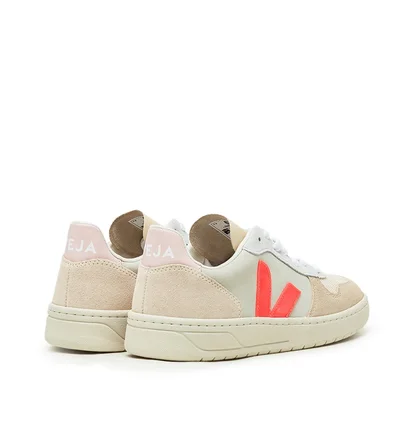 Veja WMNS V-10 Suede (Natural / Rosa)