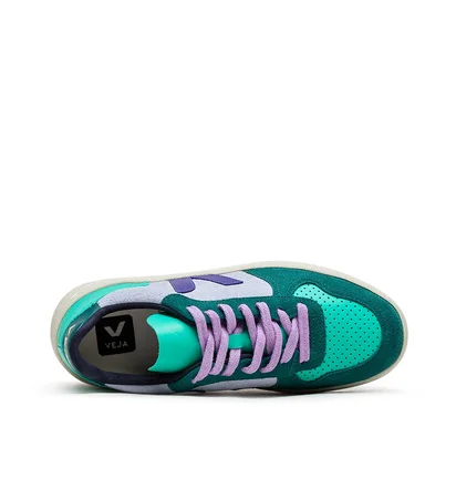 Veja WMNS V-10 Leather (Blau / Weiss)