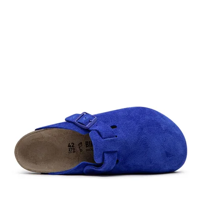 Birkenstock Boston Suede Leather Brights (Blau)
