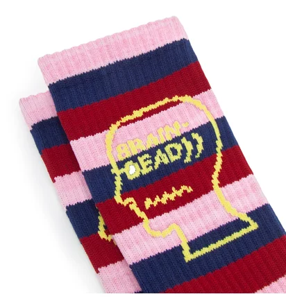Brain Dead Striped Logo Head Sock (Multi)