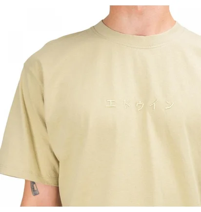 Edwin Katakana Embroidery T-Shirt (Beige)