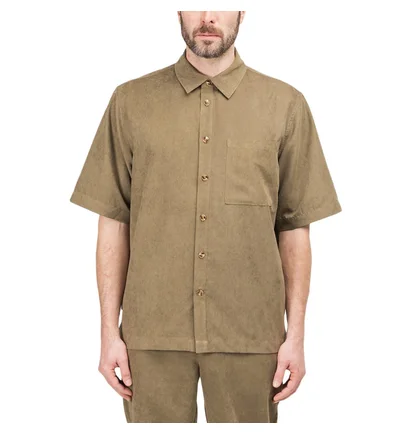 Han Kjobenhavn Boxy Short Sleeve Shirt (Braun)