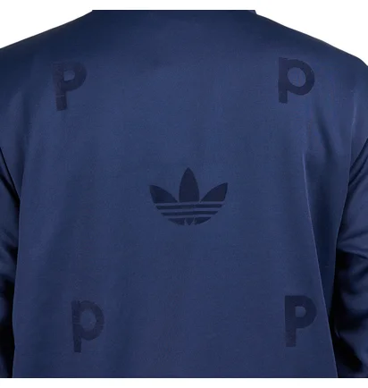adidas x Pop Trading Company Bauer Track Top (Navy / Weiß)