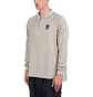 Metalwood Ribbed LS Polo (Beige)