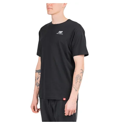 New Balance Essentials Embroidered T-Shirt (Schwarz)