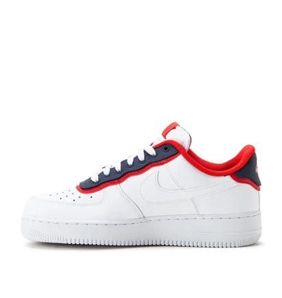Nike Air Force 1 '07 LV8 1 (Weiß / Rot / Obsidian)