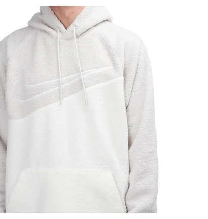 Nike NSW Sherpa Swoosh Hoodie (Weiß)