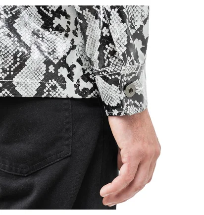 Pleasures Rail Snakeskin Work Jacket (Weiß)