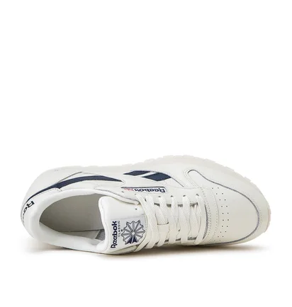 Reebok CL Leather MU (Weiß / Dunkelblau)
