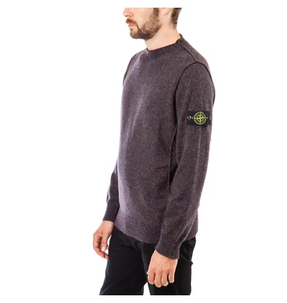 Stone Island Alpaca Crewneck (Blau meliert)