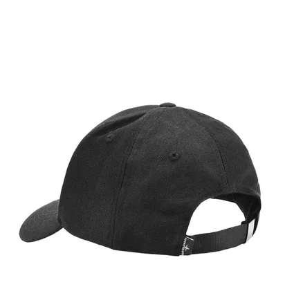 Stone Island Tonal Logo Cap (Schwarz)