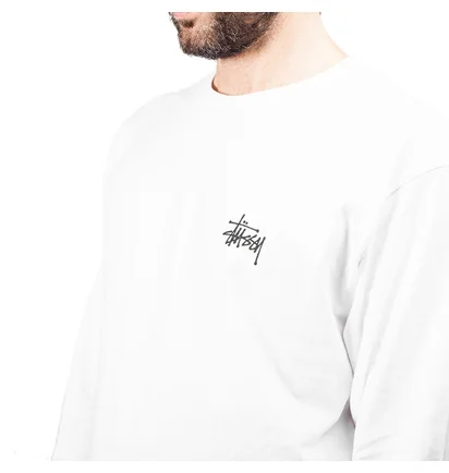 Stüssy Basic Stüssy L/S Tee (Weiß)