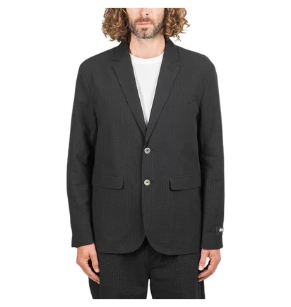 Stüssy Seersucker Sport Coat (Schwarz)