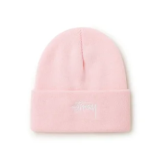 Stüssy Stock Cuff Beanie (Pink)