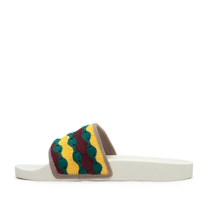 adidas Adilette (Gelb / Grün / Weiß)