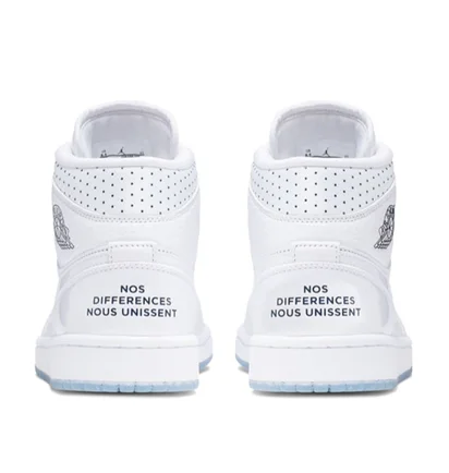 Air Jordan WMNS 1 Mid 'Unité Totale' (Weiß)
