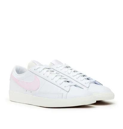 Nike Blazer Low Leather (Weiß / Rosa)