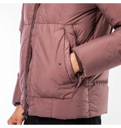 Stone Island Quilted Jacket (Dunkelrosa)