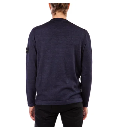 Stone Island Wool Sweat Shirt (Blau)