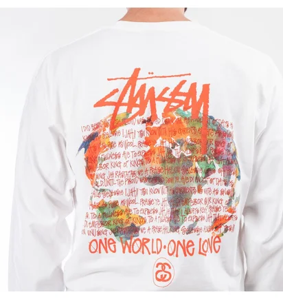 Stüssy One World L/S (Weiß)