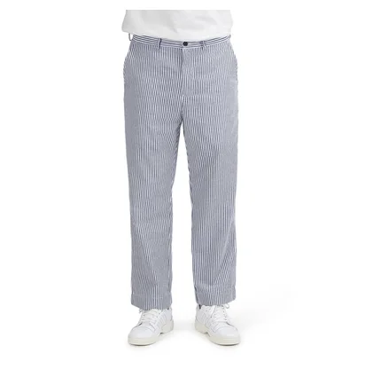 Chrystie NYC Stripe Seersucker Pants (Navy / Weiß)